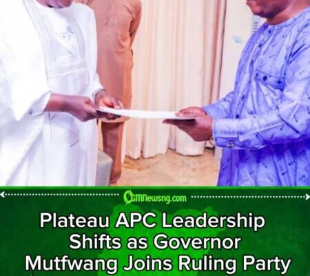 Lalong Steps Aside as Plateau APC Leadership Shifts to Governor Mutfwang