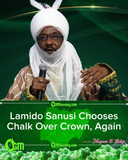 Emir of Kano, Lamido Sanusi Dumps Royal Comfort for the Classroom