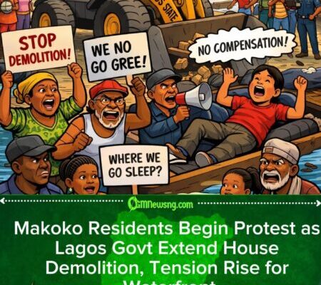 Makoko Residents Begin Resistance Over Lagos Govt House Demolition, Cry Out Over No Notice, No Compensation