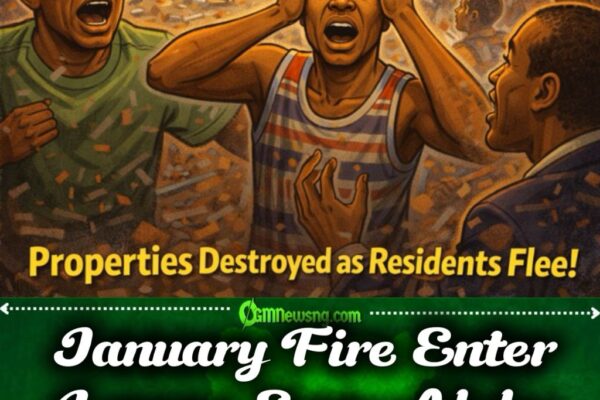 Gbas Gbos for Mile 2: Massive Fire Outbreak Burn Properties Around Suru Alaba Bus Stop, Lagos