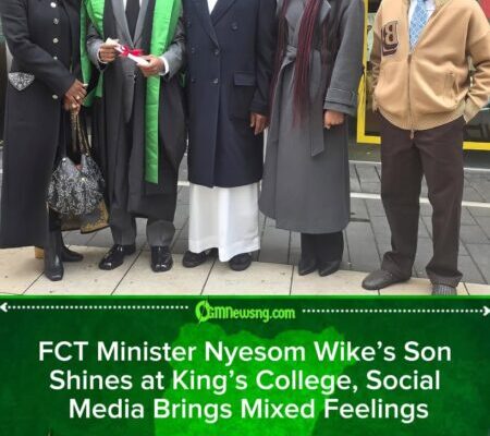 FCT Minister Nyesom Wike’s Son Bags King’s College MSc, Nigerians Ask If London Has Local Government