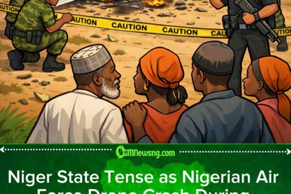 NAF Drone Crash for Niger State Sparks Panic as Military Begin Investigation