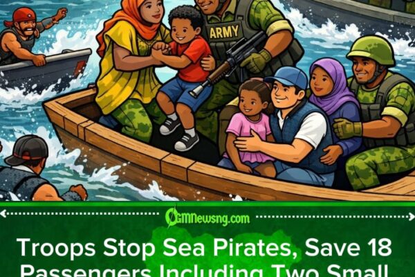 Nigerian Army Rescue 18 Passengers After Pirates Hij@ck Boat for Nigeria-Cameroon Waterways
