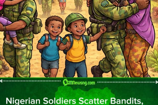 Nigerian Soldiers Storm Bandit Camp, Rescue Plenty K!dnap Victims for Kwara