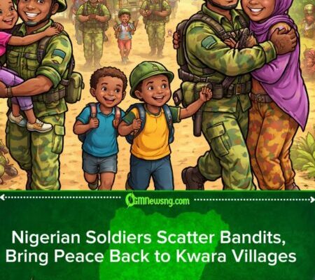 Nigerian Soldiers Storm Bandit Camp, Rescue Plenty K!dnap Victims for Kwara