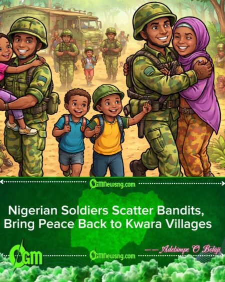 Nigerian Soldiers Storm Bandit Camp, Rescue Plenty K!dnap Victims for Kwara