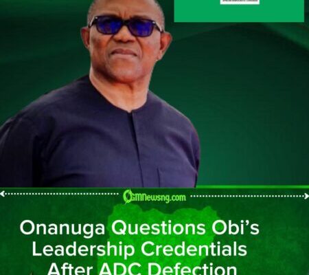 Onanuga Criticises Peter Obi Over ADC Defection, Questions Leadership Credentials