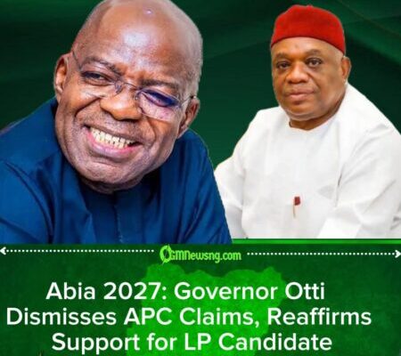 2027: Abia Governor Otti Vows Support for Labour Party Candidate to Unseat Senator Orji Uzor Kalu