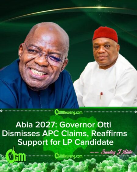 2027: Abia Governor Otti Vows Support for Labour Party Candidate to Unseat Senator Orji Uzor Kalu