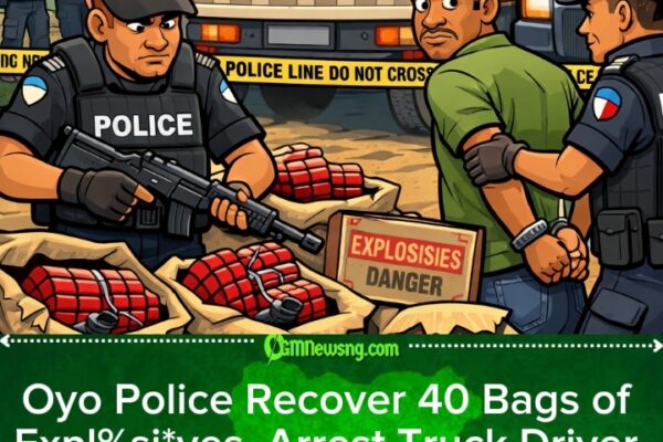 Oyo State Police Burst Big Expl%si*ves Move, Seize 40 Bags Wey Dey Go Kwara