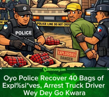 Oyo State Police Burst Big Expl%si*ves Move, Seize 40 Bags Wey Dey Go Kwara