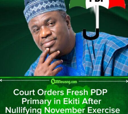 Ekiti 2026: Court Nullifies PDP Governorship Primaries, Orders Fresh Exercise