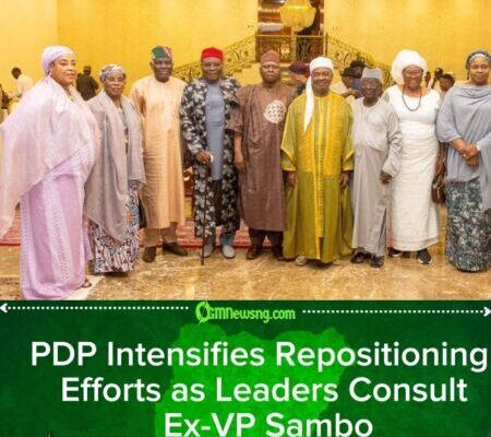 PDP Moves to Reclaim Power as Factional Leaders Meet Ex-VP Sambo in Abuja