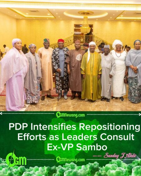 PDP Moves to Reclaim Power as Factional Leaders Meet Ex-VP Sambo in Abuja