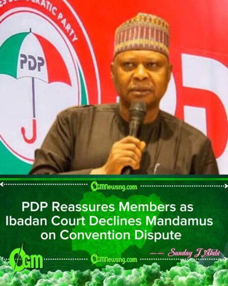 PDP Insists Ibadan Convention Remains Valid After Court Declines Mandamus