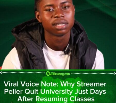 Streamer Peller Drops Out of University After 2 Days, Vows Never to Return to School