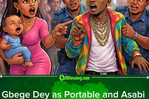 Portable Babymama Asabi Try Arrest Am: Drama Dey Scatter for Lagos