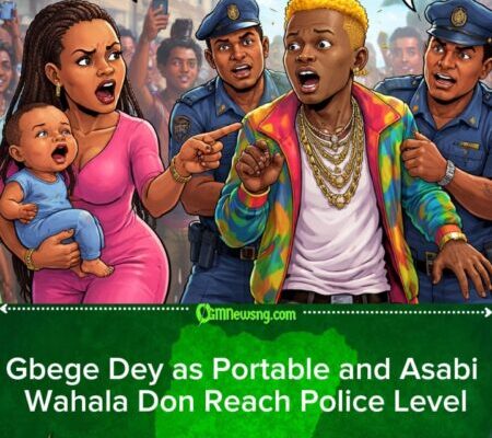 Portable Babymama Asabi Try Arrest Am: Drama Dey Scatter for Lagos