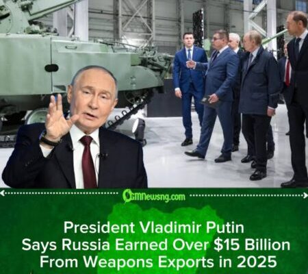 President Vladimir Putin Highlights $15 Billion in Russian Weapons Sales for 2025