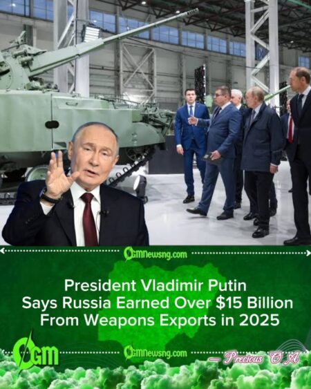 President Vladimir Putin Highlights $15 Billion in Russian Weapons Sales for 2025