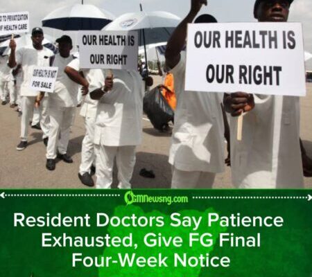 Resident Doctors Give FG Four Weeks to Meet Demands
