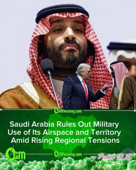 Saudi Arabia Signals Neutrality, Rejects Use of Its Territory for Armed Conflict