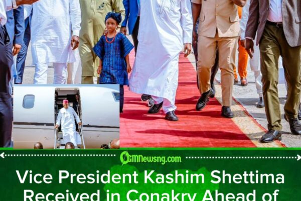 Vice President Kashim Shettima Arrives Conakry to Represent Tinubu at Guinea Inauguration