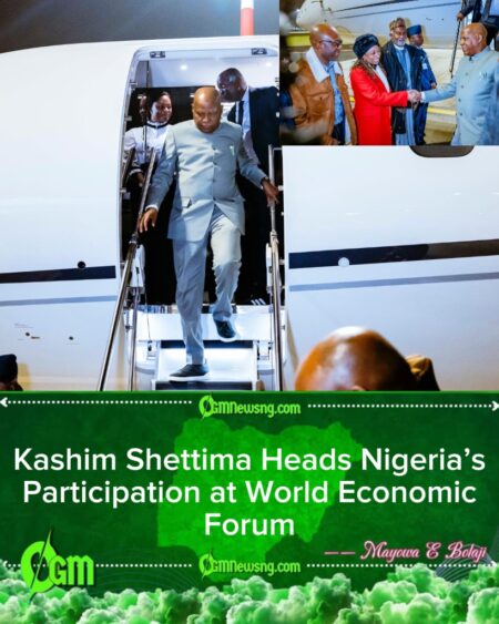 Vice President Kashim Shettima Leads Nigerian Delegation to 2026 World Economic Forum in Davos
