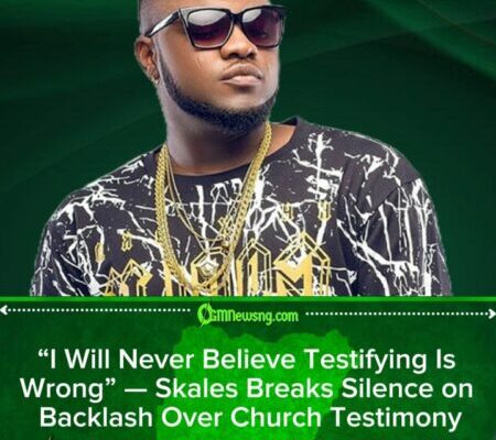 Skales Defends Church Testimony Amid Criticism, Says Sharing God’s Blessings Is Never Wrong