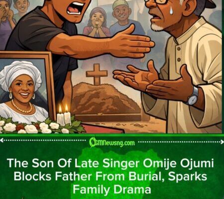 The Son Of Late Singer Omije Ojumi Drags Father At Burial Over Abandonment, Full Story
