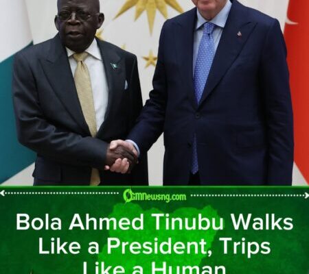 Bola Ahmed Tinubu Misses a Step, but Nigeria Remains on His Shoulders