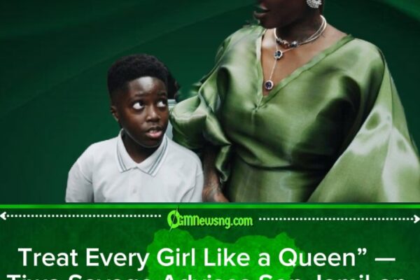 Tiwa Savage Shares Powerful Parenting Lesson, Tells Son Jamil to Respect and Honor Women