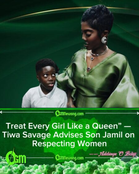 Tiwa Savage Shares Powerful Parenting Lesson, Tells Son Jamil to Respect and Honor Women