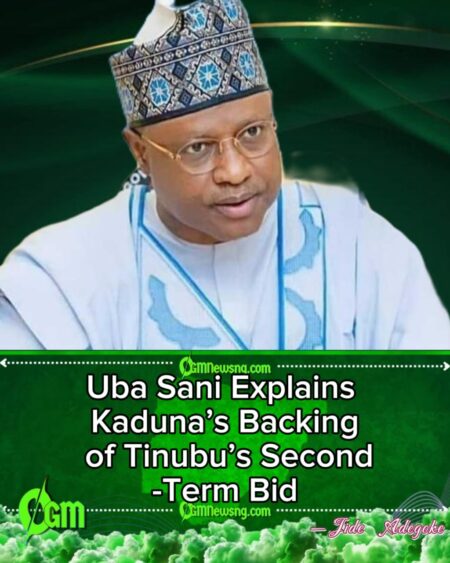 Uba Sani Explains Kaduna’s Backing of Tinubu’s Second-Term Bid