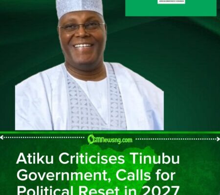 Atiku Slams Tinubu Administration Over Economy, Insecurity, Vows Change in 2027
