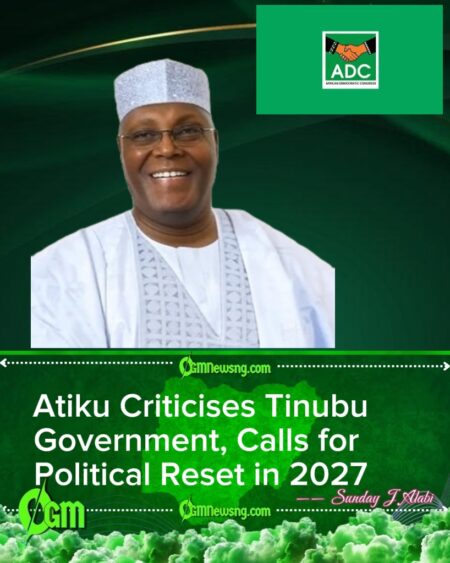 Atiku Slams Tinubu Administration Over Economy, Insecurity, Vows Change in 2027