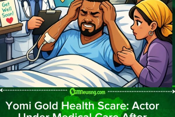 Nollywood Actor Yomi Gold Rushed Hospital After Life-Threatening Headache – Fans Pray for Quick Recovery