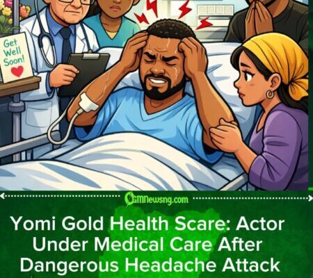 Nollywood Actor Yomi Gold Rushed Hospital After Life-Threatening Headache – Fans Pray for Quick Recovery