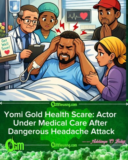 Nollywood Actor Yomi Gold Rushed Hospital After Life-Threatening Headache – Fans Pray for Quick Recovery