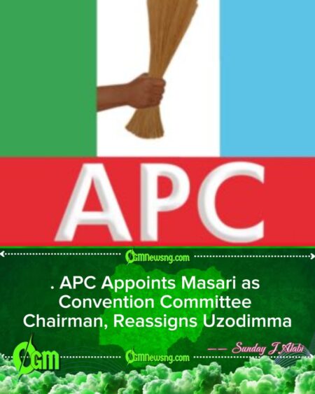 APC Replaces Uzodimma With Masari as Convention Chairman Ahead of March 2026 Convention