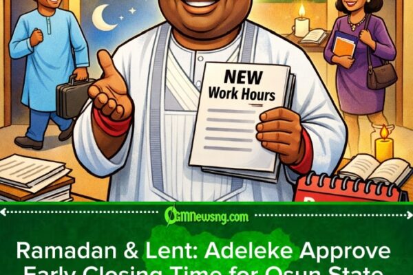 Ademola Adeleke Cut Osun Workers Work Time for Ramadan, Lent