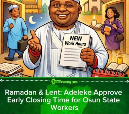 Ademola Adeleke Cut Osun Workers Work Time for Ramadan, Lent