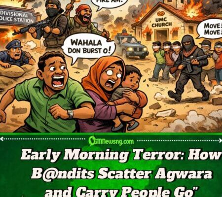 Gbas Gbos for Agwara Town: B@ndits Burn Police Station, Torch Church, Carry Five People Go Niger