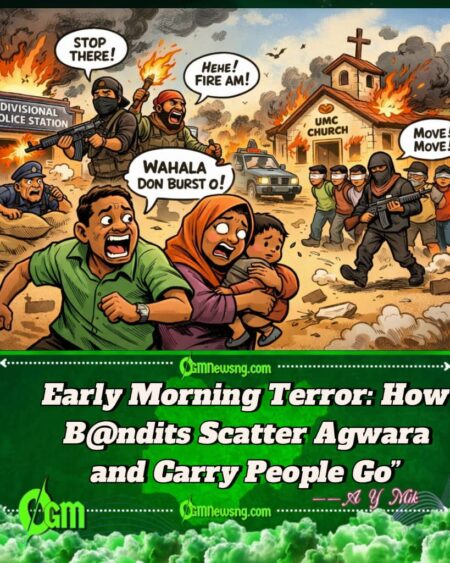 Gbas Gbos for Agwara Town: B@ndits Burn Police Station, Torch Church, Carry Five People Go Niger