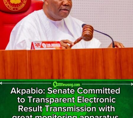 Akpabio Clarifies Senate’s Stand on Electronic Transmission of Election Results