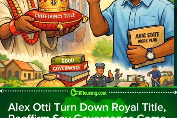 Governor Alex Otti Reject Chieftaincy Title, Say Him No Go Accept Any Honour While E Still Dey Office