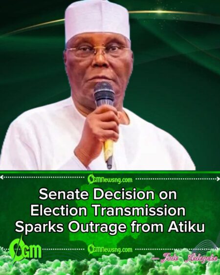 Atiku Abubakar Slams Senate Over Rejection of Electronic Transmission of Election Results
