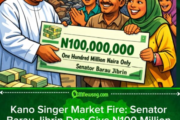 Senator Barau Jibrin Don Give N100 Million to Kano Market Traders Weh Fire Don Burn