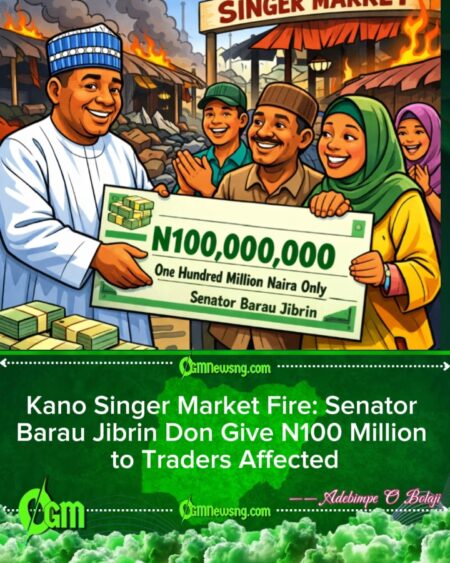 Senator Barau Jibrin Don Give N100 Million to Kano Market Traders Weh Fire Don Burn