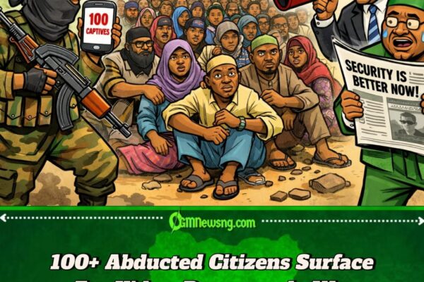 Gbas Gbos! Boko Haram Drop Shocking Video Of 100+ Kidnapped Kwara Residents, Accuse Government Of Propaganda Drama